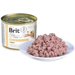 Корм вологий Brit VetDiet Hepatic для собак для підтримки функцій печінки з індичкою 200 г - мініатюра 2
