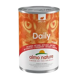 Повнораційний консервований корм Almo Nature з яловичиною для дорослих кішок (400 гр.)