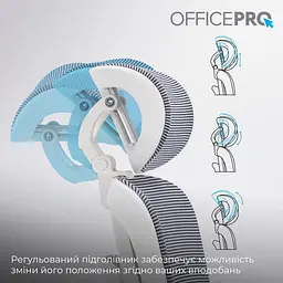 Офісне крісло OfficePro Skyline OC750-W-DG-DG (OC750-W-DG-DG) - мініатюра 8