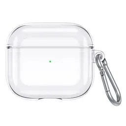 Чохол Usams US-BH740 Silicon для Apple AirPods 3 Прозорий-чорний (BH740AP02)