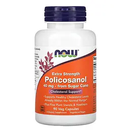 Поликозанол Policosanol 40 mg 90 капсул NOW vit0005105