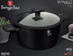 Каструля з кришкою Berlinger Haus Monaco Collection, 4,1 л, черная (BH 7087) - мініатюра 3