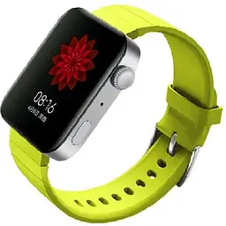 Силіконовий ремінець BeCover для Xiaomi Mi Watch / Garmin Vivoactive 3S / 4S / Venu 2С / Canyon CNS-SW71SS / Mobvoi TicWatch C2 / Withings Activite Steel / Huawei Honor S1 Yellow (704522) - мініатюра 2