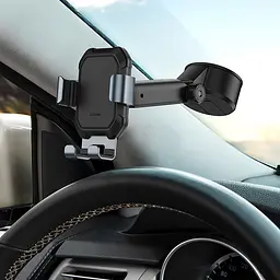 Тримач Baseus Tank gravity car mount holder with suction base - мініатюра 3