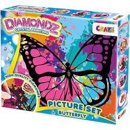 Набір для створення картини Craze Diamondz Метелик зі стразами (47798) - мініатюра 2