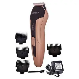 Бездротова машинка для стрижки волосся Kemei KM-5015 - мініатюра 2