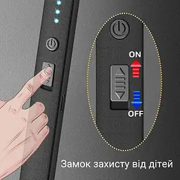 Електрична запальничка імпульсна акумуляторна дугова плазмова вітрозахисна для свічок кухні плити духовки зарядка від USB UKC WL- 1756 - мініатюра 9