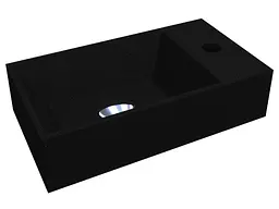 Умивальник Miraggio COPPER 400 BLACK (0002593) Mirasoft, Матовий, Накладний, Чорний