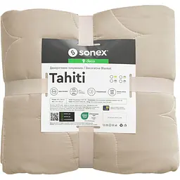 Покривало Sonex Tahiti двостороннє 240х220 см коричнево-бежеве (SO102521)