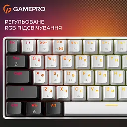 Клавіатура GamePro Genesis Infinity MK130BW White [140414] - мініатюра 9