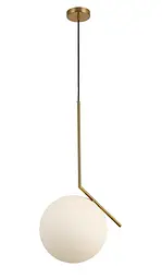 Світильник люстра підвісна в стилі лофт куля Levistella 9163816-1 BRZ+WH