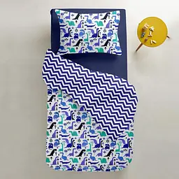 Набір простирадло полуторне 155х240 DARK BLUE / BLUE ZIGZAG COSAS (4822052057049) - мініатюра 5