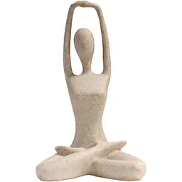 Декоративна статуетка MBM My Home Йога біла (DH-ST-29-2 WHITE)