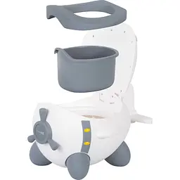 Дитячий горщик FreeOn Plane, white - grey - мініатюра 2