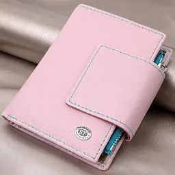 Цікаве портмоне з монетницею для жінок із натуральної шкіри ST Leather 19452 лілове - мініатюра 1