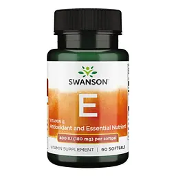 Витамин E Swanson 400 IU (Vitamin E) – 60 caps
