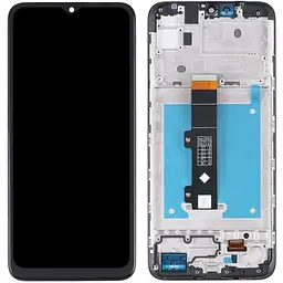 Дисплей Motorola XT2155 Moto E20 чорний, оригінал PRC, з рамкою