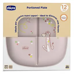 Тарілка секційна Chicco 12м+ рожева (16003.15) - мініатюра 3