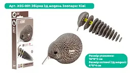 Збірна 3Д модель Eugy Зоопарк Ківі (XEG-001) - мініатюра 2
