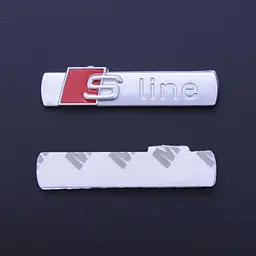 Емблема напис S-Line скотч 3М металева 70 мм