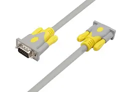Кабель VGA 3+6 HIGH SPEED 5m 1080Р FullHD V-link - мініатюра 1