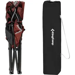Складаний стілець KingCamp Juniper C10 Red/Grey [2248.65.54] [145937] - мініатюра 9