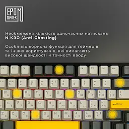 Клавіатура Epomaker AK820 Pro Gift Switch Black механічна бездротова (AK820-PRO-B-G) - мініатюра 12