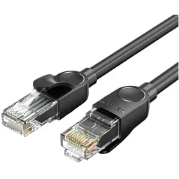 Патч-корд 3м, UTP cat 6 RJ-45 black Vention (IBNBI)