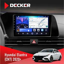 Штатна магнітола Hyundai Elantra 2021+ Decker D9-006 4x64, 4G Decker (НФ-00008772)