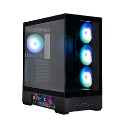 Zalman Корпус P40 DS без БЖ, 2xUSB3.0, 1x Type C, 3x120мм ARGB Reverse, 1x120мм ARGB, VGA 420мм, LCS ready, TG Side/Front Panel, Display, ATX, чорний
