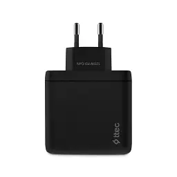 Мережевий зарядний пристрій Ttec SmartCharger Trio GAN 2хUSB-C/USB-A /120Вт Black (2SCG04S) - мініатюра 2