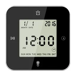Годинник настільний Technoline WT344 Black/Silver (WT344) - мініатюра 5