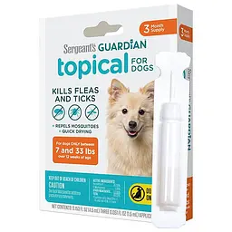 Sergeant's Guardian Dogs сержантс гардиан краплі від бліх кліщів комарів для собак 3.2-15кг 1.5мл