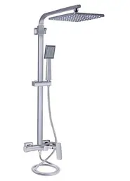 Душова система універсальна Qtap Sloup, Chrome, QTSLO53103KNC49198 - мініатюра 1