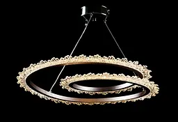 Люстра стельова LED Splendid Ray L144/1, 50W, хром/сірий, сучасний стиль, регульована висота - мініатюра 3