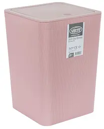 Кошик для сміття Violet House 0182 Still Powder, з кришкою, 10 л, пудровий (0182 STILL POWDER с/к 10 л) - мініатюра 2