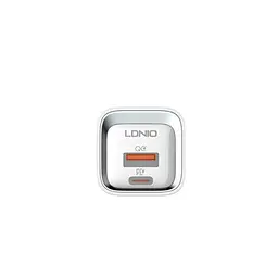 Зарядний пристрій Ldnio A2318C USB/ Type-C QC PD білий + кабель Type-C to Type-C - мініатюра 6