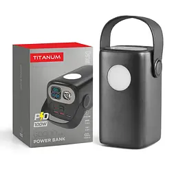 Повербанк 60000mAh TITANUM WC60 PD100W Чорний