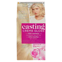 Фарба-догляд для волосся без аміаку L'Oreal Paris Casting Creme Gloss відтінок 1021 світло-світло-русявий перламутровий 120 мл (A5776976)