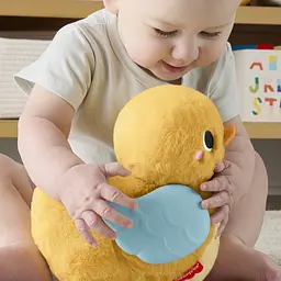 Інтерактивна розвивальна іграшка Fisher-Price Розвивальне каченя 4-в-1 Обіймай та повзи (JMX99) - мініатюра 4