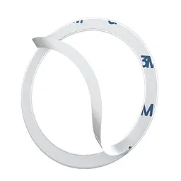 Пластина для MagSafe Baseus Halo Series Magnetic Metal Ring (2pcs/pack) сріблястий - мініатюра 4