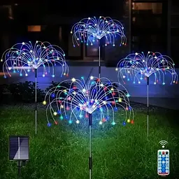 Комплект 4x сонячних ламп SuperLED "Деревце RGB" з пультом і USB - мініатюра 9