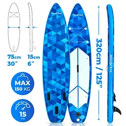 Надувна дошка SUP THUNDER NION 320 см з веслом - мініатюра 4
