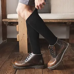 Гольфи чоловічі утеплені чорні One Size 3641 - мініатюра 3