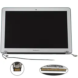 Кришка + Матриця в зборі для ноутбука Apple A1466 (2012) 6pin Сріблястий