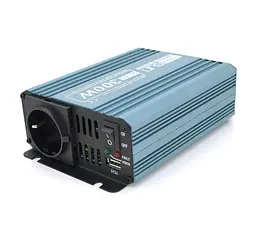 Інвертор напруги Mexxsun MXS300, 12 V/220 V, 300 Вт, апроксимована синусоїда, 1 розетка, клеми - мініатюра 2