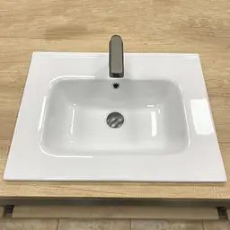 Умивальник VBI Mortara 60 white врізний VBI-018040, Білий - мініатюра 2