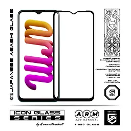 Захисне скло для Samsung Galaxy A03s (A037) Xiaomi Redmi 10A OPPO A57s 4G/A77s 4G/A57 4G/A57e 4G/A77 4G, Icon, 2.5D загартоване скло, повне проклеювання, глянсове, удароміцне, з олеофобним покриттям, сумісне з чохлами, міцність 9H, проста установка - мініатюра 2