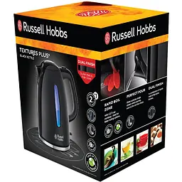 Електрочайник Russell Hobbs 22591-70 Textures Plus чорний 1.7 л (23326016002) - мініатюра 2