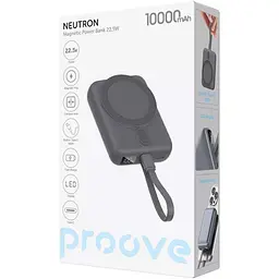 Зовнішній акумулятор Proove Neutron 10000mAh 22.5W Gray (PBNE22022203) [152191] - мініатюра 4